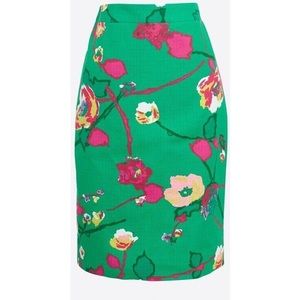 NWT J. Crew Skirt - Size 00 - Basketweave Floral